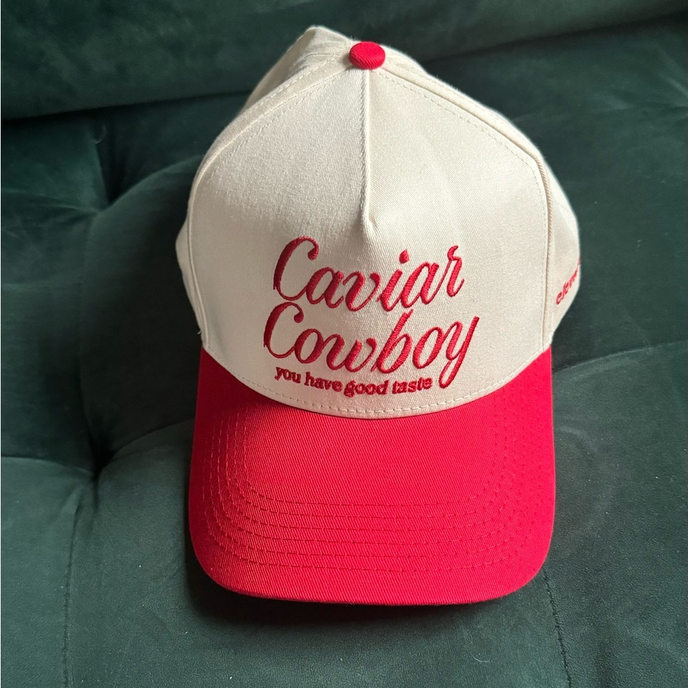 Eleven Eleven Caviar Cowboy trucker hat in red/white